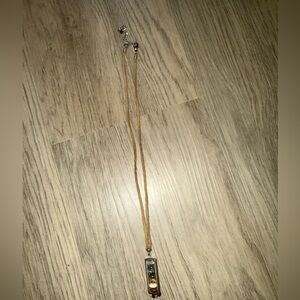 ⭐️Elegant Gold Necklace with Beaded‎ Pendant⭐️